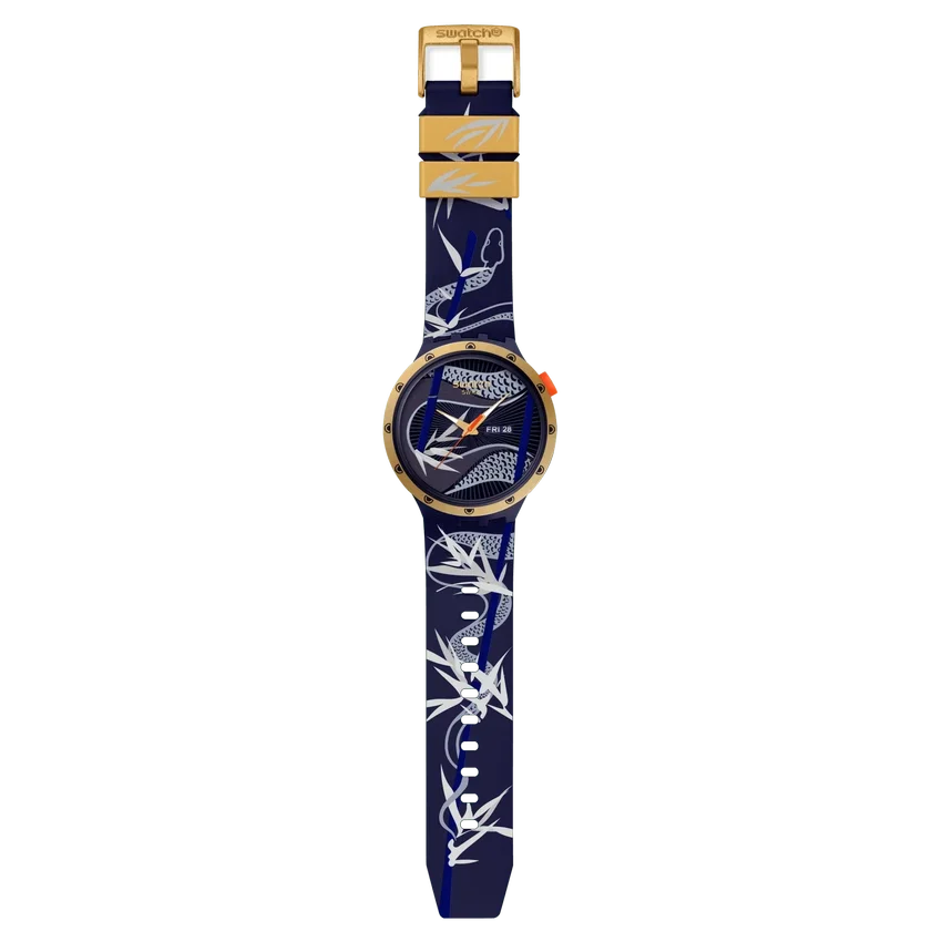 Blau und Gold Lithe Dancer
