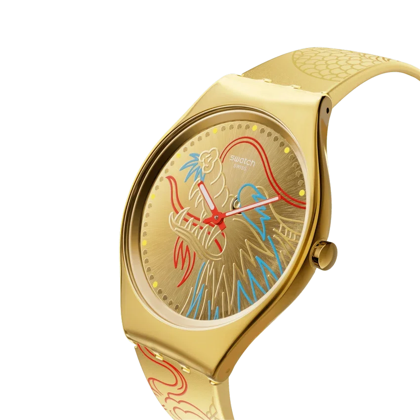 Drache in Gold