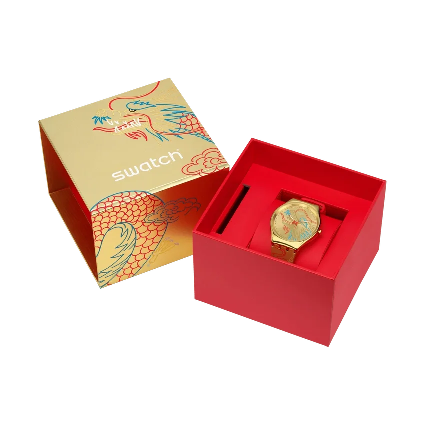 Drache in Gold