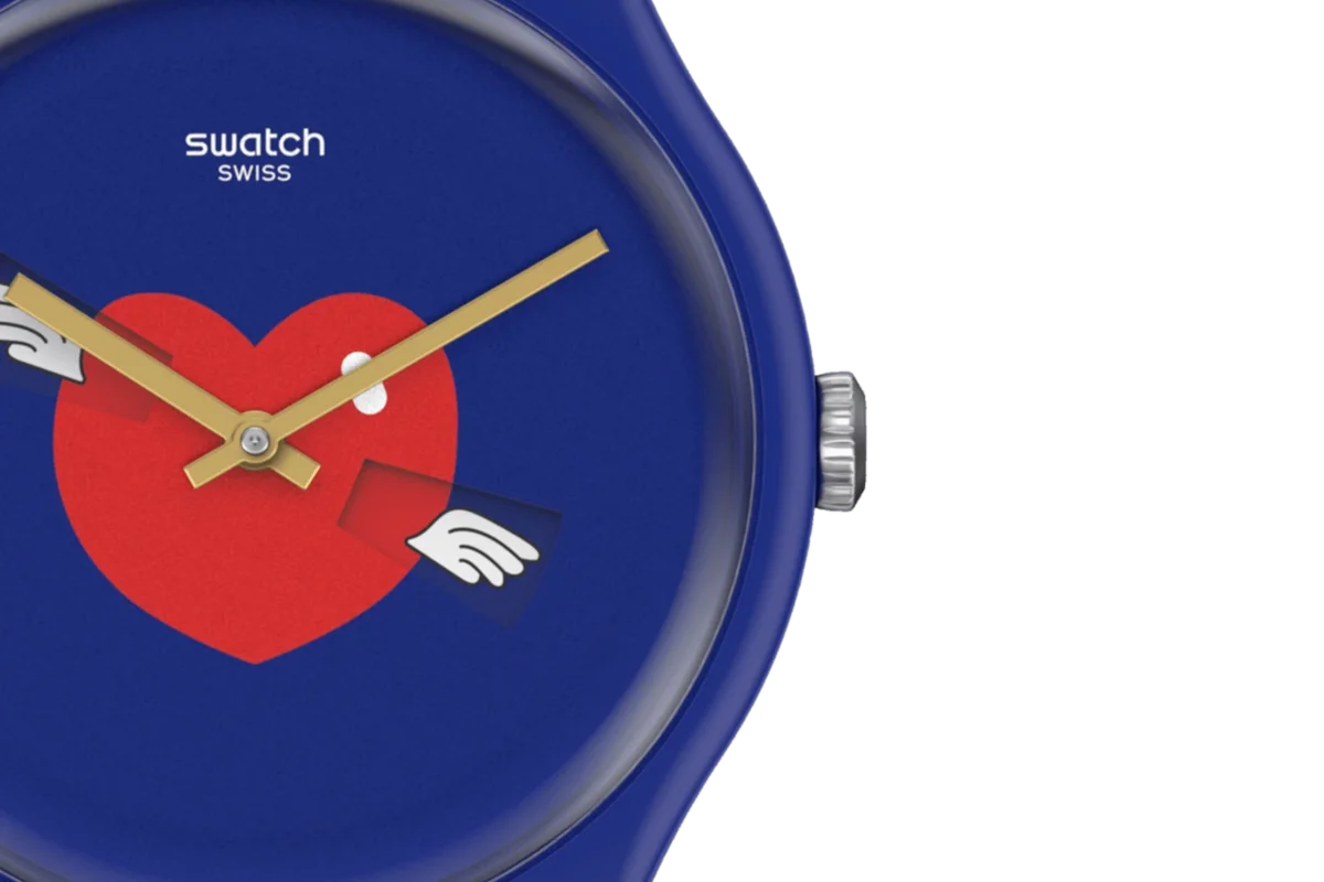 „Heart in Blue“ von Swatch