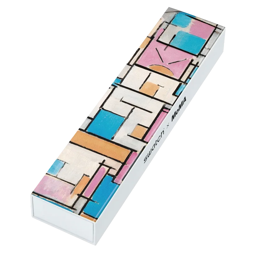 „Komposition in Oval mit Farbflächen 1“