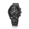 MoonSwatch Dunkelgrau/Schwarz Gummi