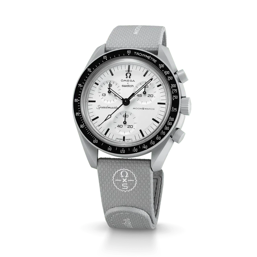 MoonSwatch Grau/Grau-Kautschuk