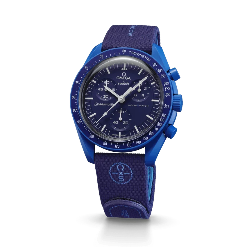 MoonSwatch Marineblau/Blau, Kautschuk