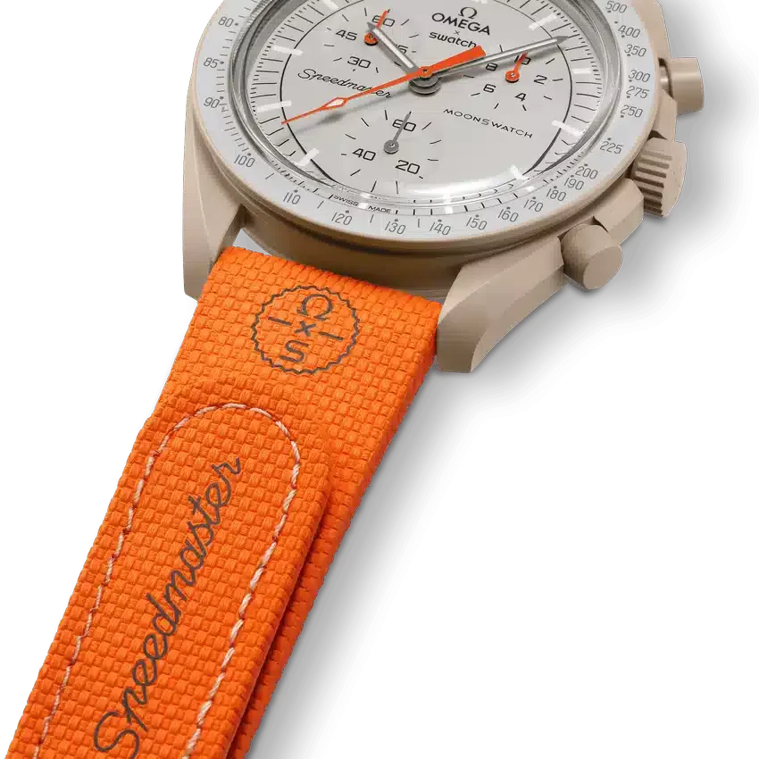 MoonSwatch Orange/Sand-Kautschuk