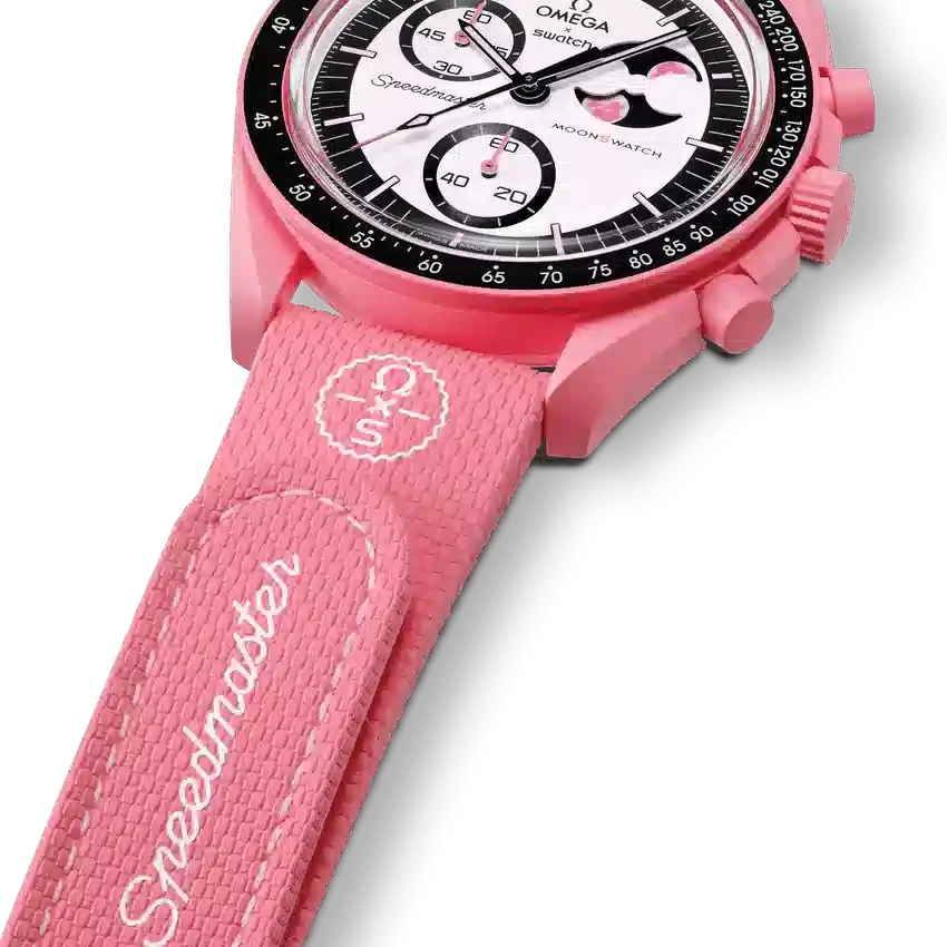 MoonSwatch Pink/Pink-Kautschuk