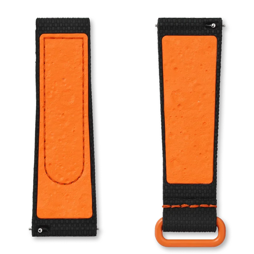 MoonSwatch Schwarz/Orange Kautschuk
