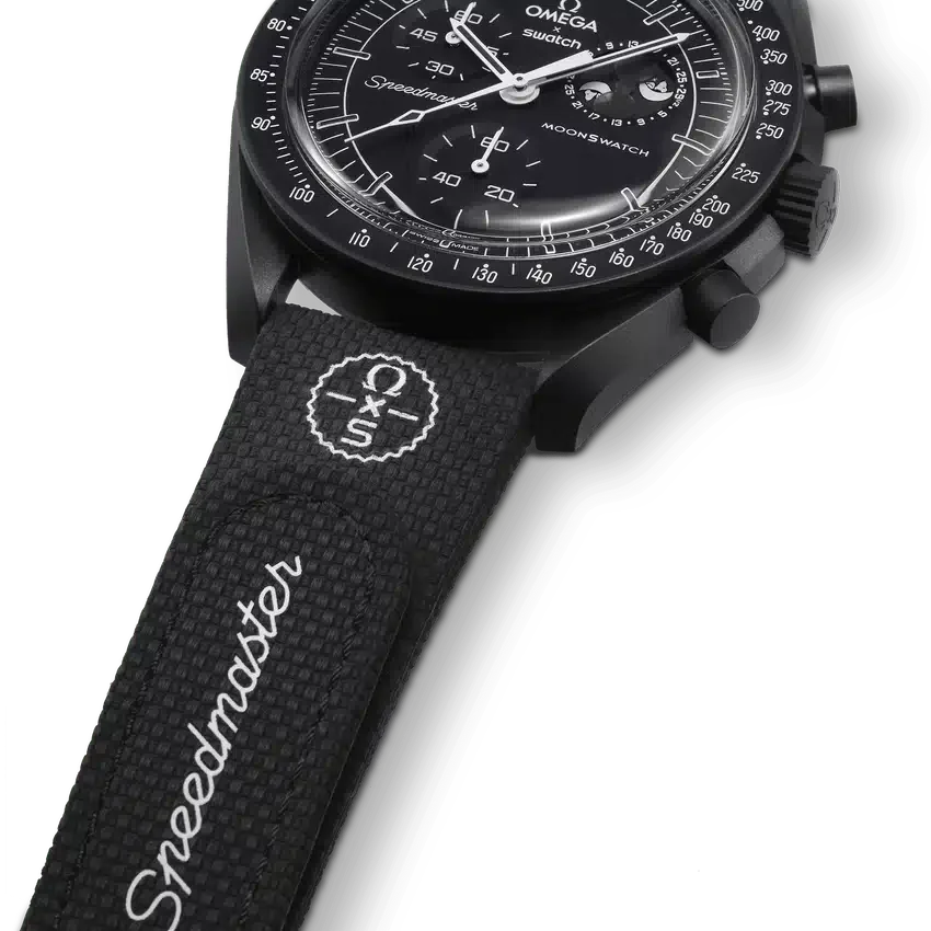 MoonSwatch Schwarz/Schwarz Kautschuk