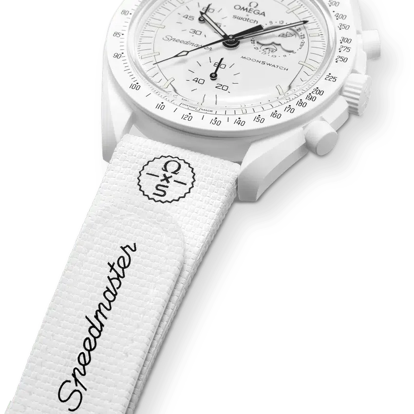MoonSwatch Weiß/Weißes Kautschuk