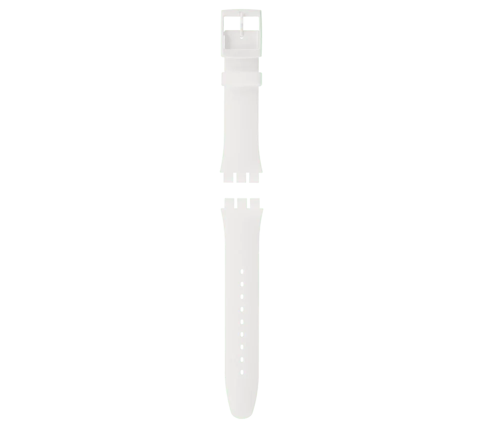 New Gent weißes Silikonarmband