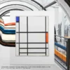 Rot, Blau und Weiß, von Piet Mondrian