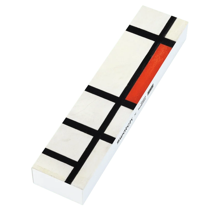 Rot, Blau und Weiß, von Piet Mondrian
